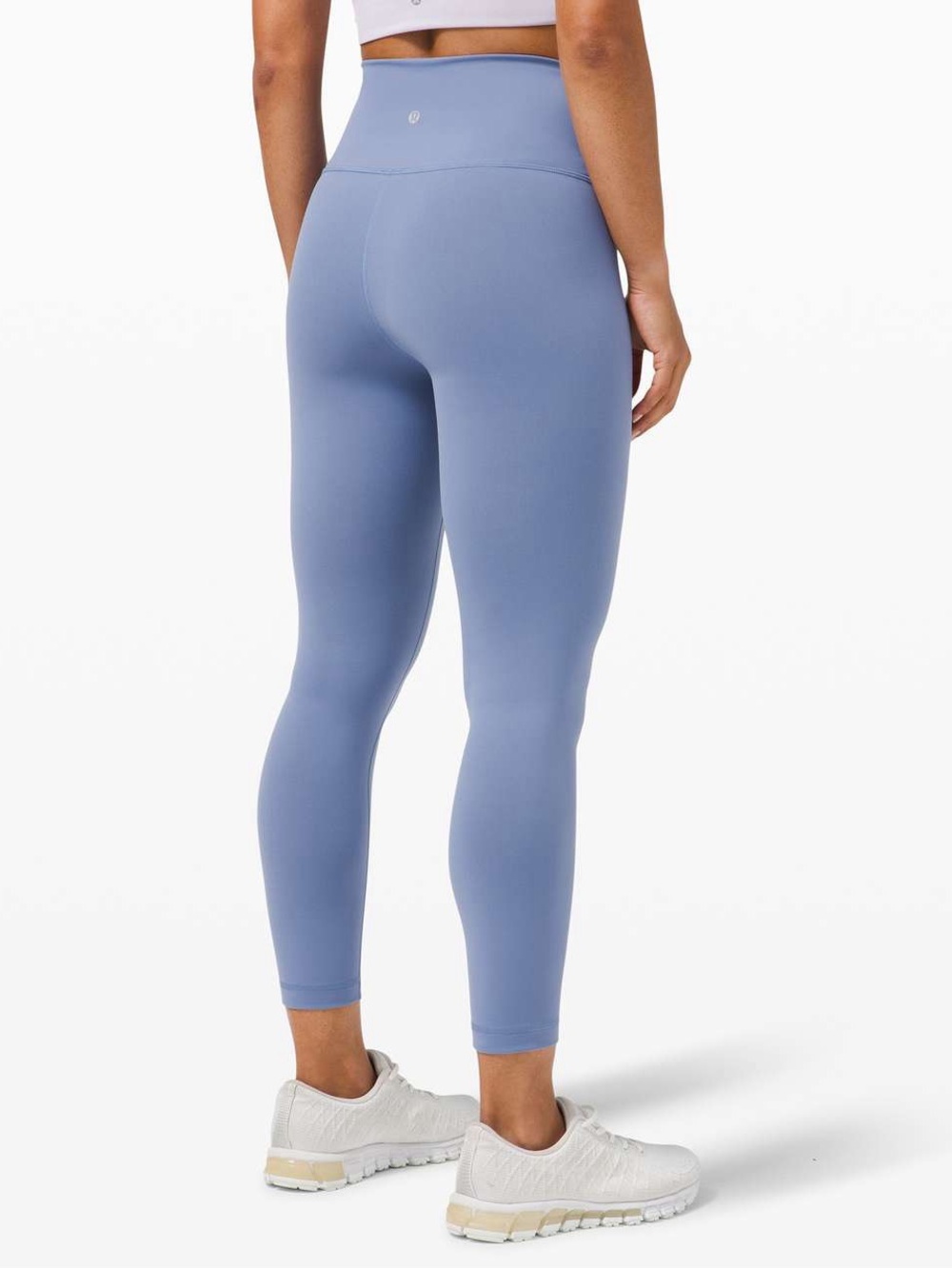 168. Lululemon Wunder Train High-Rise Crop 23" Water Drop blue size 8 EUC